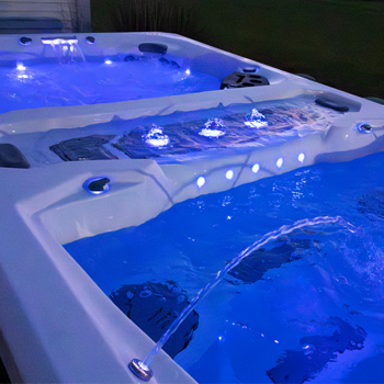 LED waterline lighting.